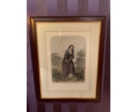 Framed Coloured Lithograph Titled Spring London Nov 1st 1849 By Lloyd Brothers And Co Ludgate Hill Framed 83 x 81cm (Asset No