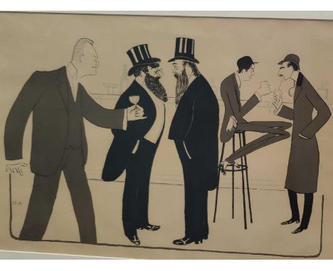SEM aka Goursat, Georges (1863 1934) Lithograph caricatures from Album n.12 - Plate n. 5 M.Jacques Faure, Comte De Cessel, Tr