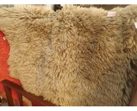 Windward genuine Australian sheepskin rug in light brown approximately 200 x 110 cm