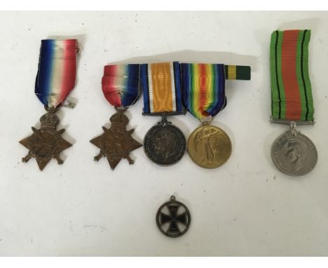 A group of medals to include a British First World War medal group of three medals awarded to 863 A V Baince, of the Leiceste