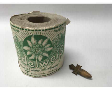 A German WW2 Style German army Edelweib toilet roll and an Austrian Neundlimg tinnier dated 1938 - NO RESERVE
