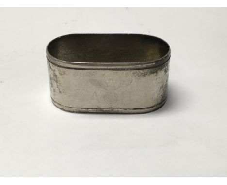 A German WW2 style Adolf Hitler napkin ring, supplied to diners for dinners that the Fuhrer attended - NO RESERVE