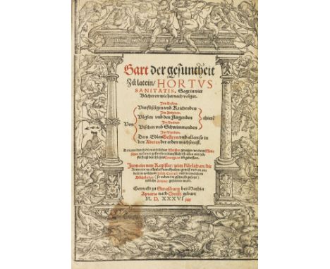 Gart der Gesuntheit     Von besserer Erfindung und Ausführung Gart der gesuntheit, Zu latein, Hortus sanitatis. Straßburg, M.