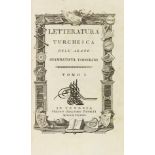 Giambattista Toderini The first European survey of Turkish literature Letteratura Turchesca. 3 Teile