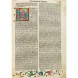 Biblia latina Bedeutende Bibel-Edition Biblia cum postillis Nicolai de Lyra. 4 Bände. Nürnberg,