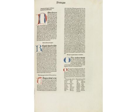 Biblia latina     Editio princeps der Glossa ordinaria Biblia latina mit Glossa ordinaria des (Pseudo-) Walafridus Strabo und