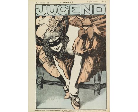 Jugend     Göttliche Frechheit Münchner illustrierte Wochenschrift für Kunst und Leben. Jahrgänge 1896 bis 1935 in 76 Bänden.