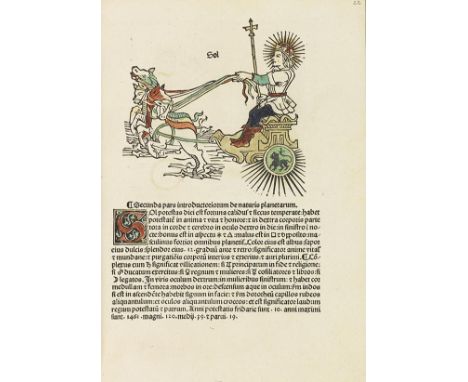 Leopoldus de Austria     Wind und Gewitter Compilatio de astrorum scientia. Augsburg, Erhard Ratdolt, 9. Januar 1489.  - Erst