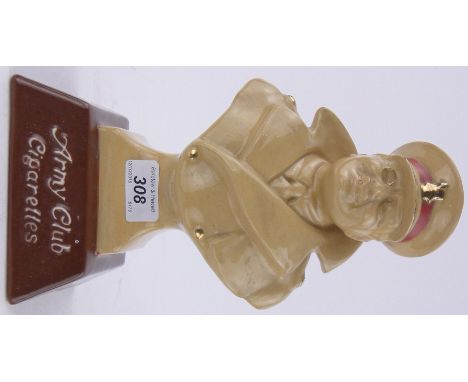 A Royal Doulton bar top figure advertising Army Club Cigarettes,height 10.75".