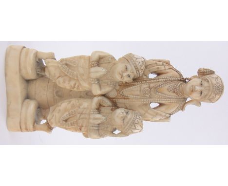 An Indian carved ivory figure circa 1900,height 5.5".