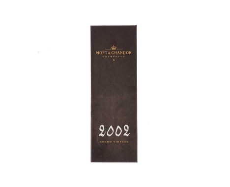 Moet &amp; Chandon Grand Vintage champagne, 2002, one bottle 75cl, with case and booklet.