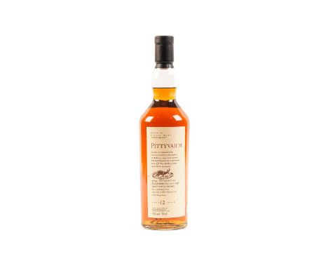 A bottle of Pittyvaich Speyside single malt Scotch Whisky, 12 years old, 70cl uncased.