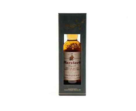 A bottle of Gordon & Macphail Mortlach Speyside Single Malt Scotch Whisky, 21 years old, 70cl.