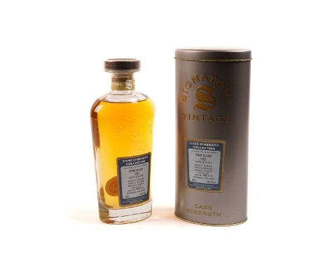 A bottle of Signatory Vintage Port Ellen Islay Single Malt Scotch Whisky, 26 years old distilled in April 1982 and bottled on