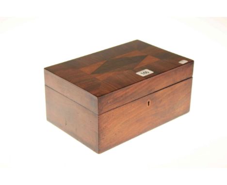 Georgian inlaid mahogany trinket box