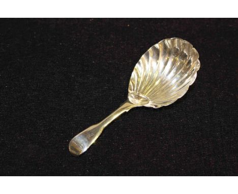 George III silver caddy spoon, Eley & Fearn, London 1797