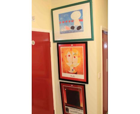 Two Mackenzie Thorpe prints and another print