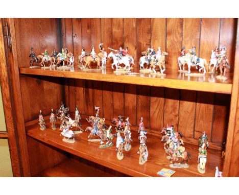 Collection of Del Prado military figures on horseback