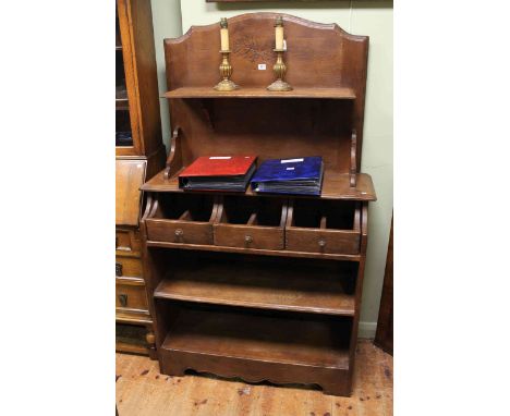 Continental oak buffet cabinet
