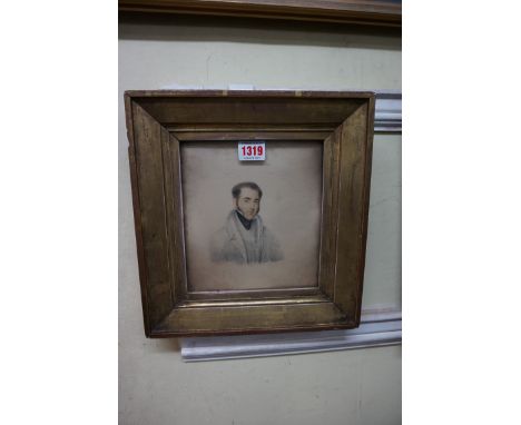 English School, early 19th century, bust length portrait of Robert Jocelyn, 3rd Earl of Roden', labelled verso, watercolour, 