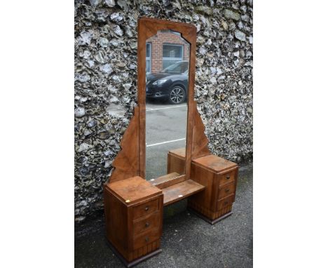 A Continental Art Deco dressing table, 120cm wide.Collection of this lot is strictly by appointment on Saturday 13th March be