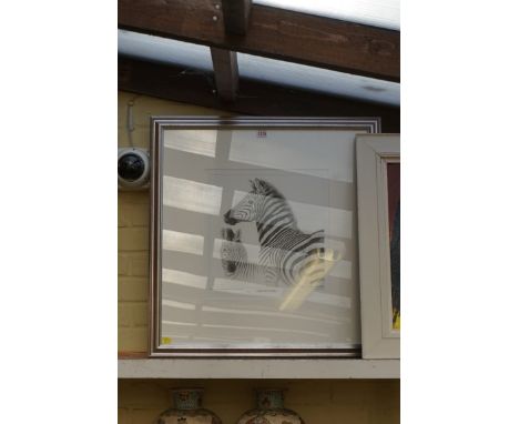 David Parry,&nbsp;'Serengeti, Zebra', signed and numbered 2/50, monochrome print, I.33.5 x 31cm.&nbsp; 
