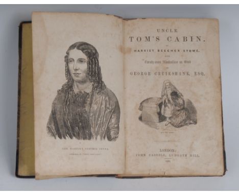 Beecher Stowe (Harriet), Uncle Tom's Cabin, With Twenty-seven Illustrations on Wood by George Cruikshank, first UK edition, J