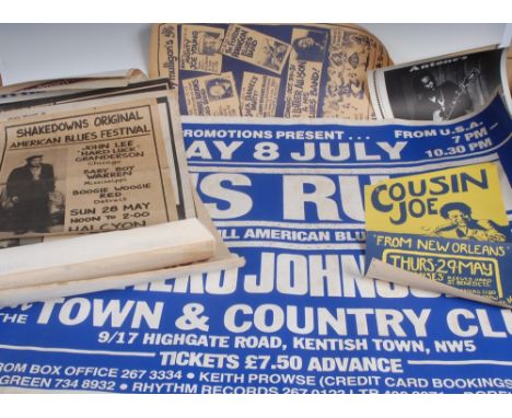 Blues Music - a collection of 'gig' posters from around the Peterborough Blues scene, including Shakedowns Original American 