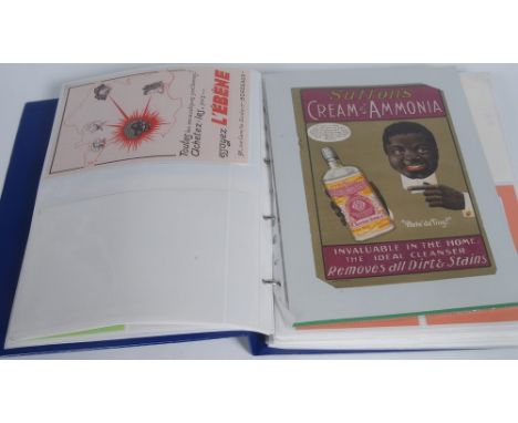 Advertising - Polishes - three Rising Sun Stove coloured lithograph trade cards;  others, Dixon's Stove Polish;  Noyama Polis