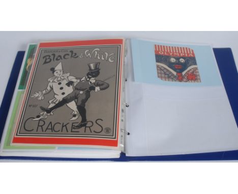 Advertising -  Various - Batger's Seerade Crackers, coloured lithograph, of a black man with banjo, his girl at an open windo