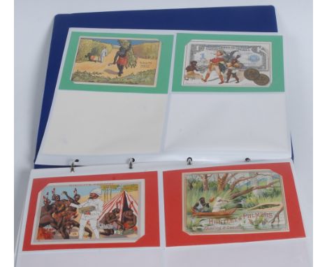 Advertising - Biscuits - 'Biscuits Pernot', four French advertising coloured lithograph cards;   Huntley & Palmers Ltd, a Fre