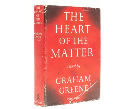 Greene (Graham) The Heart of the Matter, first edition, light browning to half-title, original boards, dust-jacket, spine end