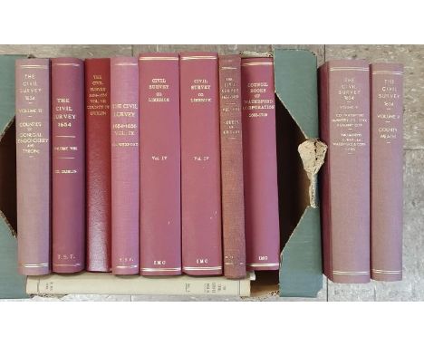 Civil Survey: Collection of Surveys for Meath/Waterford, Muskerry,Kilkenny/Dublin(2)/Kildare/Limerick(2)/Wexford/Donegal,Lond