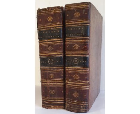 Dublin Edition: Johnson (Samuel) A Dictionary of the English Language, 2 vols. thick 4to D. (R. Marchbank) 1798. Eight Edn. e