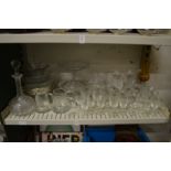 A quantity of glassware.