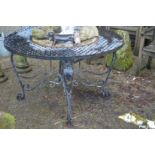 A garden table.