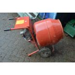 A Belle electric cement mixer.