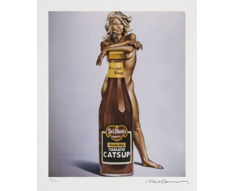 Mel Ramos (after) 'Tomato Catsup' offset lithograph in colors on Arches paper, Georges Israel Editeur, sheet size 38,5 x 57 c