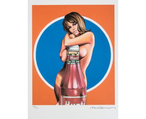 Mel Ramos (after) 'Hunt for The Best' offset lithograph in colors on Arches paper, Georges Israel Editeur, sheet size 38,5 x 
