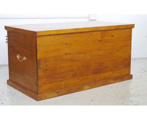 Pine blanket box trunk 123cm x 64cm, 62cm high approx