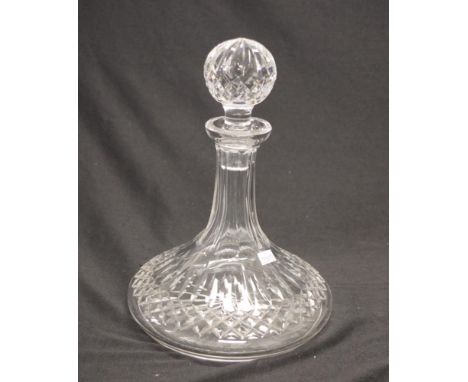 Waterford crystal "Lismore" ships decanter marked to base, height 25cm approx, original box available