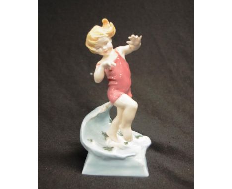 Royal Worcester figurine - JULY designed by Doughty, model 3440. 18cm high.