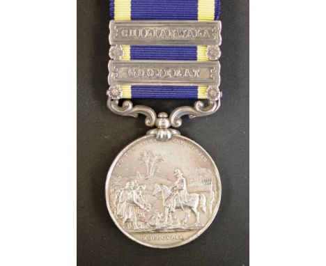 Q. Victoria Army of the Punjab 1848 Medal Named - Reuben Davis, 14th Lt Dragoons.