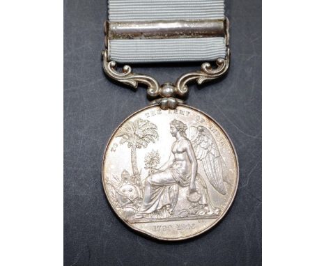 Q. Victoria Army of India Medal NEPAUL bar Named - J. Graham 66th Foot.