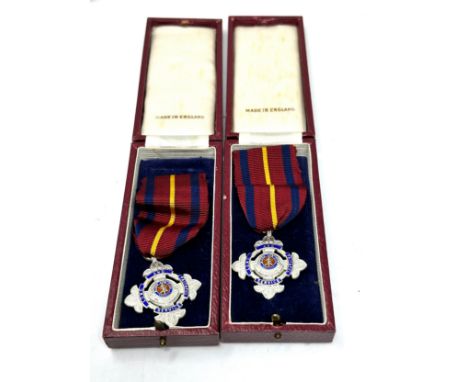 2 boxed silver salvation army medals to major alfred henry ford  &amp; mrs major ethel maud ford 13/12/1953 