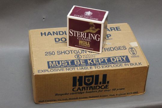 250 Hull Cartridge Sterling Game 12 Bore Cartridges 72 Mm 32 Gram Shot Size 5 Fibre Wad Sho