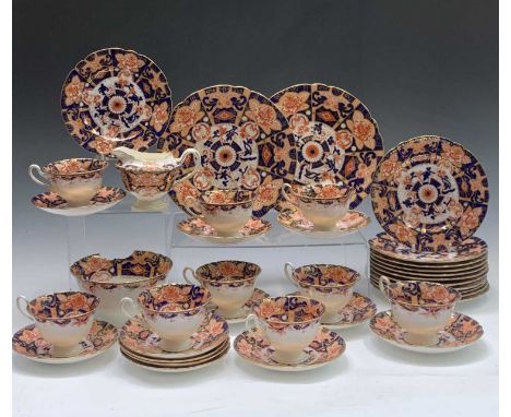 A late 19th/early 20th century Wileman 'Japan' pattern service, with printed marks and registration numbers 'The Foley China 