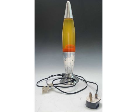 A Lloytron 'Rocket' lava lamp, height 46cm.