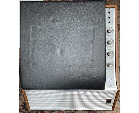 An Ultra portable record player, model number 6018B, serial no 030044. 52x44cm.
