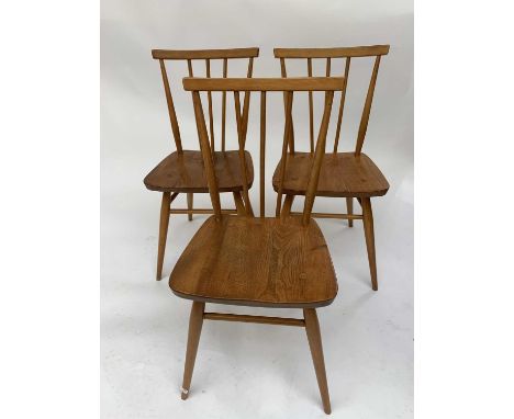 Three mid 20th century Ercol chairs, model no. 391.Height 78cm